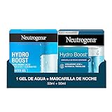 Neutrogena Rutina Facial Hydro Boost, Gel de Día y Mascarilla de Noche, con Ácido Hialurónico y Trehalosa Natural, Hidratación, Pack de 2 x 50 ml