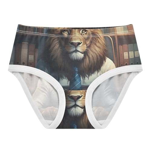 Designer Toddler Underwear Custom 2t Cotton Little Girl Panties Lion Painting Funny Cute Kids Briefs Undies