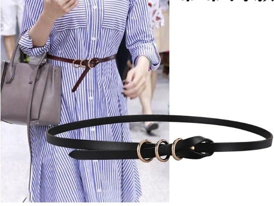 Leather Extended Thin Belts Decorative Knots Versatile Waistbands3
