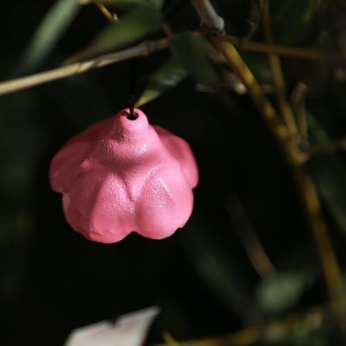 Oavand Cherry Blossom Small Japanese Wind Chimes Outdoor, Handmade Pendants Wind Bells, Cast Iron Wind Chimes for Outside with Soothing Melodic Tones for Garden Patio Balcony Home Décor, Pink