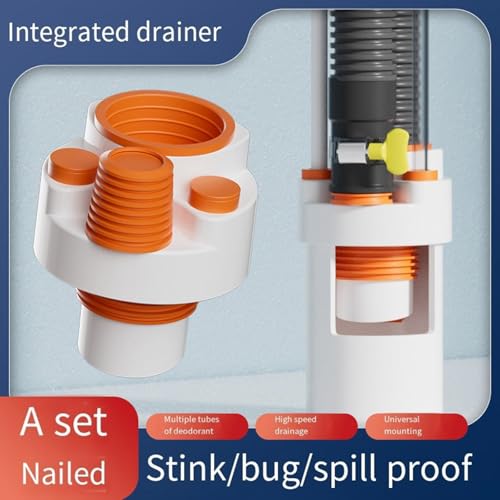 Kitchen Pipe Drainpipe Connector Washing Machine Floor Drain Adapter Sewer Elbow Pipe Tees Joint Elbow Pipe Connector - Image 4