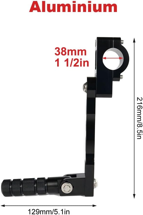 Xitomer 1.5" Footpegs Kit Adjustable Highway Footpegs Fit for GoldWing GL1800 01-11/ Sportster 883 XL1200 1340/ VULCAN VN400 800 1500 2000/ XVS1300 1100 and so on Highway Peg Mounts (165mm)
