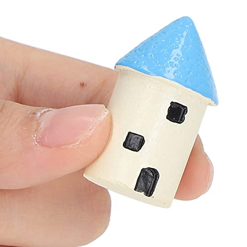 Casa de Resina Em Miniatura, Estatueta de Jardim, Acessório de Casa de Bonecas, Ornamento de Micro P