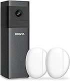 Bosma X1 Indoor Security Camera, 1080p HD with Color Night Vision, 2 Pack Door Window Sensors, 2-Way Audio, Auto Siren Alarm, Advanced Motion Detection, Sound Alerts