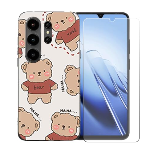 LCEHTOGYE �K�p Blackview Wave 10 +�����K���X�X�N���[���v���e�N�^�[�p�P�[�X�A�K�p Blackview Wave 10 (6,88")�ƌ݊����̂���u���b�N�\�t�gTPU�V���R���Q���P�[�X�ی�J�o�[ LLM48