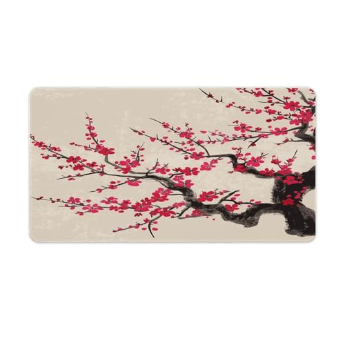 Sous-main motif floral japonais pour le bureau et la maison
