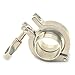 Tanboom Stainless Steel Tri Clamp/Tri Clover Clamp,2 pcs SUS304 Sanitary Pipe Weld Ferrule + PTFE Gasket Set,2 Inch
