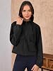 Chaqueta corta militar de mujer Tankaneo, manga larga, con bolsillos 8