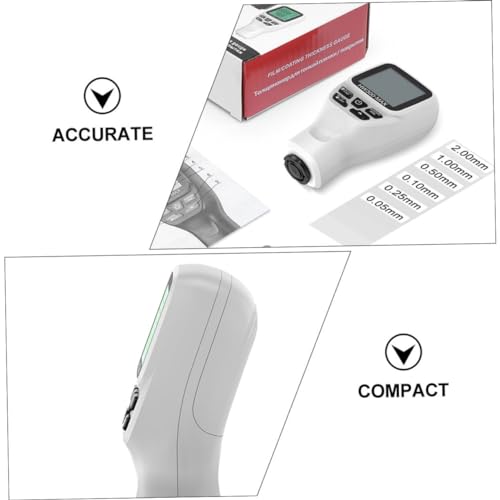 Medidor digital de espesor de recubrimiento Cabilock para pintura automotriz, herramienta precisa de medición ligera para laboratorios y talleres, sin batería miniatura 6