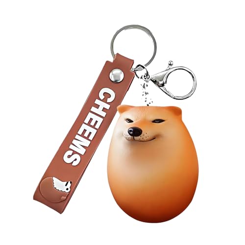 犬の卵キーチェーンペンダント Shiba Dog Egg Squishy 犬の卵はおもちゃを絞る 動物は上昇するソフトボールのおもちゃを遅くします ストレスの子供のためのリバウンド動物の姿のおもちゃを遅くします