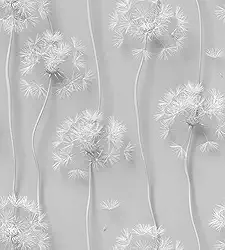 Papel de Parede Adesivo Blackout Autocolante Efeito 3D Flor Dente de Leão Decoração Sala Quarto 3 Metros