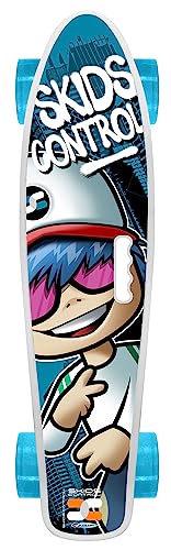 Stamp Skate Board 22'X6' SKIDS Control with Hanger, Unisex-Youth, White