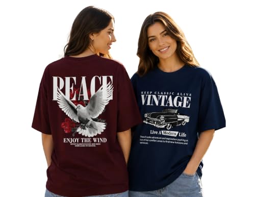 Image of AUSK Womens Cotton T-Shirts || Oversized T Shirts