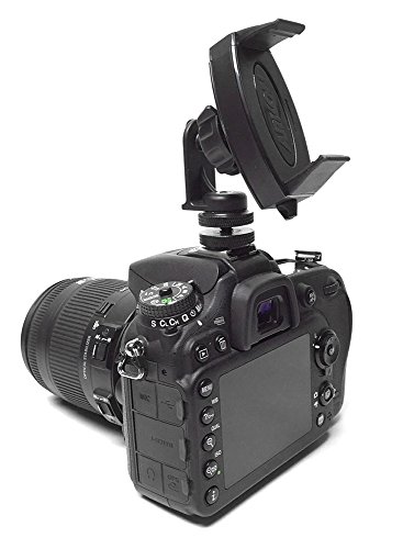 Chargercity 360° Adjustable Camera Flash Hot Shoe Tripod Phone Mount For All Iphone 14 13 12 Pro Max Se Samsung Galaxy S23 S22 Ultra Flip Note Oneplus & All Smartphone Up To 3.6" Wide #TOP2