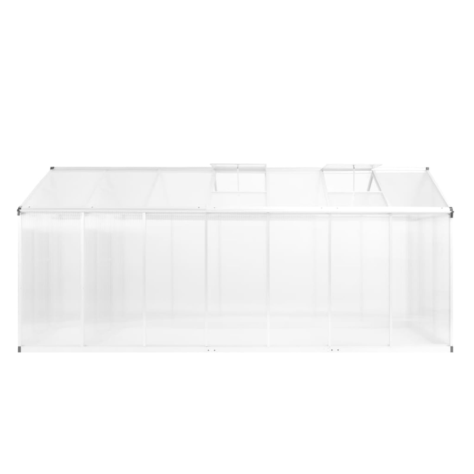 Homgoday Szklarnia ogrodowa, aluminiowa szklarnia 421 x 190 x 195 cm 15,6 m³, szklarnia ogrodowa szklarnia ogród warzywny szklarnia balkonowa szklarnia do ogrodu szklarnia do roślin