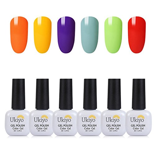 Gel Nail Polish Set LED UV Nail Polish Soak Off Gel Polish Varnish Kit by Ukiyo