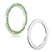 WINKA 2pcs Bling Car Engine Start Button Cover Diamond Crystal Push Start Stop Button Ring Sparkly Bling Ignition Button Cover Rhinestone Keyless Ignition Ring Universal Car Accessories (Light Green)
