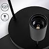 B.K.Licht Plafoniera Led soffitto con 3 punti luce, per lampadine E27 non incluse, Ø19x31cm, lampadario a sospensione, lampadario camera da letto, lampadario soggiorno, cucina, metallo nero opaco #2
