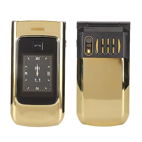 Teléfono Celular con Tapa 4G para Personas Mayores, Teléfono con Tapa Resistente Desbloqueado con Botón Grande, Sonido Claro, Botón SOS, Pantalla Dual, Batería de 4800 MAh, GPS