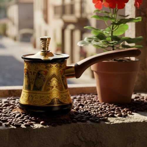 Cafetière turque en acier inoxydable durable avec manche de cuisine - 8
