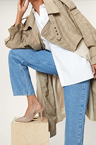 Image of Womens Slingback High Heels Pointed Toe Slip On Dress Shoes | Closed Toe,Stiletto Heels,Women's Pumps,Dressy Casual,Party,Wedding,Prom,Work Shoes,Going Out