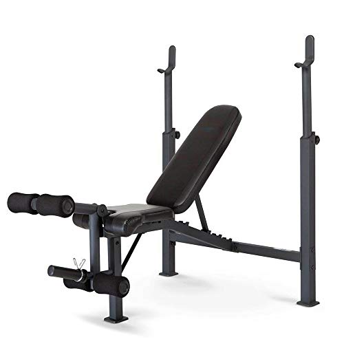 300Lbs Sturdy Construction Competitor Pro Home Gym Standard Adjustable Weight Bench With 80 Pound Set Can Be Used For Legs, Preacher Curls, Bench Press, And More Suitable For Home Gym Setups