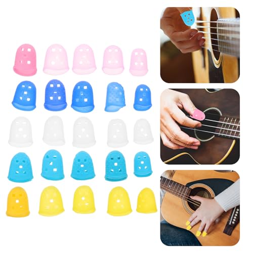 Protège-doigts guitare silicone contre la douleur pour jeu prolongé