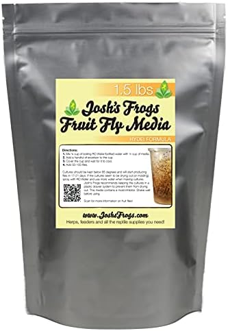 Josh's Frogs The Best HYDEI 水果飞翔食品媒体(1.5 磅/1.35 夸脱 - 制作 10 种水果飞种)