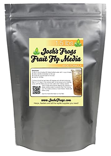 Joshs Frogs The Best HYDEI Fruit Fly Food Media (1.5 lbs/1.35 Quarts - Makes 10 Fruit Fly Cultures)