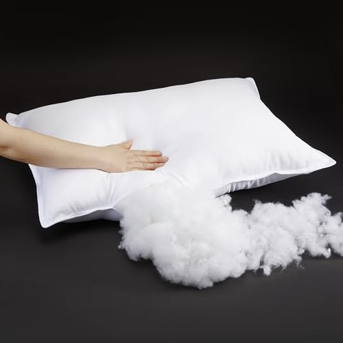 image for Amazon Basics Down Alternative Pillows, Soft Density for Stomach and B