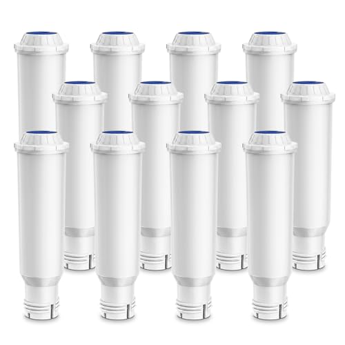 Mutital Filtres à eau pour Machines à Café, Compatibles avec F088/EA829S, 192830 Pro, TCA6041/TCA6709/B20-TCA6001/CM200110 (Lot de 12)