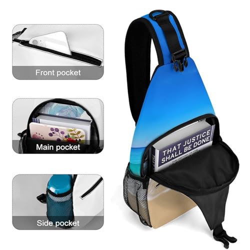 Morrales crossbody estilo sling para senderismo y uso casual miniatura 4