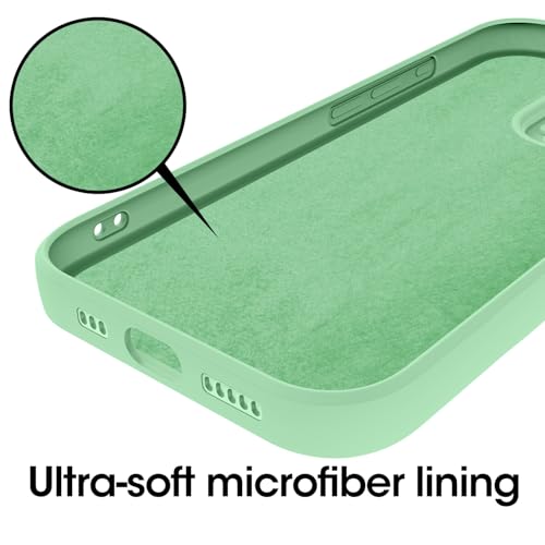 Andwing For iPhone 15 Case,Silicone Case Soft Ultra For iPhone 15 Phone Case Slim Protective Shockproof Cover Scratch-Resistant Microfiber Lining - Image 4