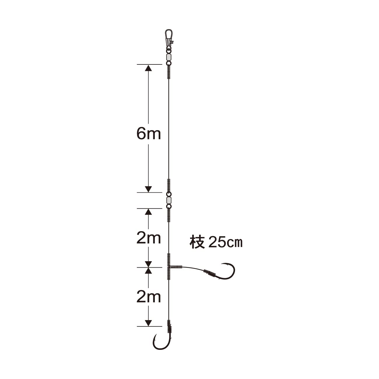 Gamakatsu 9-3 Red Sea Bream Streamer Taper Fishing Line - 2 Pieces, 32.8 Ft
