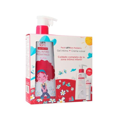 Letifem Pack Gel íntimo pediátrico niña + Crema vulvar pediatrica 30ml