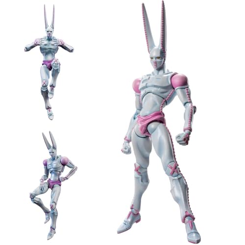 MABAIUDE JJBA Figure D4C Super Action Statue Funny Valentine Figure Movable Articulated Joints 1/7 Scale PVC Anime Figurine Collectible Gifts