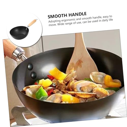 Wok pequeño de hierro con recubrimiento antiadherente miniatura 7
