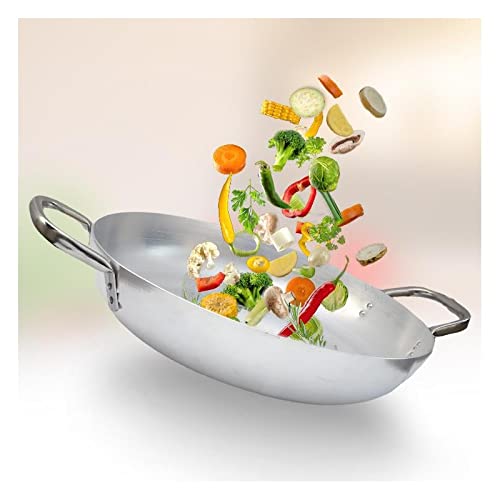 HORECA HOME TEGAME BOMBATO IN ALLUMINIO CON 2 MANICI (45 cm)