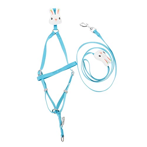 BESPORTBLE Cartoon Dog Vest Harness Leash for Puppy Cat Leash Pet Supply Wear-Resistant Ideal for Playtime