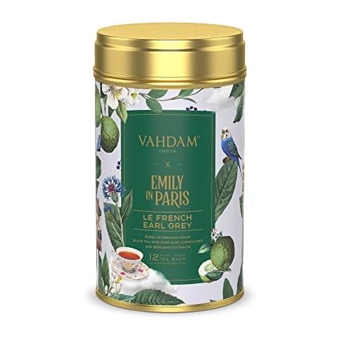 VAHDAM, Emily in Paris - La French Earl Grey 12 Kräuterteebeutel Cover