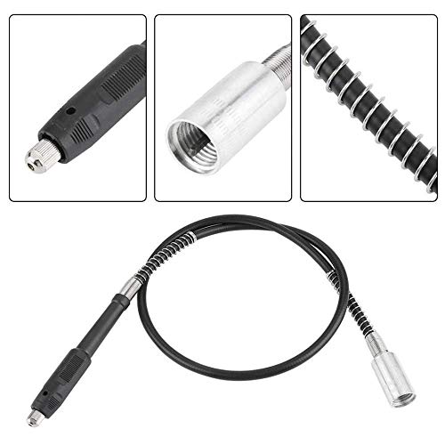 Image of DIY Crafts Pattern No # 7, Black Silver A, 108cm * 2cm for Dremel 3000 4000 Electric Drill Rotary Grinder Tool Attachments Flexible Shaft Fits P(Pattern No # 7, Black Silver A)