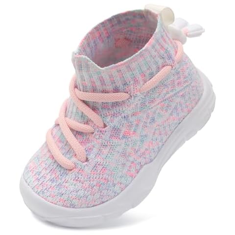 JIASUQI Toddler Sneakers for Boys Girls Sneakers Barefoot Wide Toe Shoes for Toddler Colorful Size 6 Cover