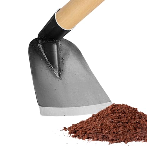 Hacken für die Gartenarbeit – Unkraut-Grabhacke, robustes Handwerkzeug für den Gemüseanbau, langlebiges Ersatzteil, rostbeständiges Metalldesign | Bodenbearbeitungsgerät zur Bodenlockerung, Haushaltsr