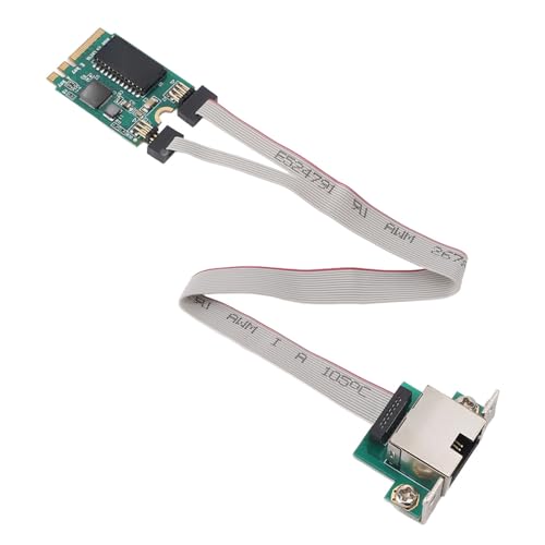 Adaptador Ethernet M.2 A+E, expansión estable de red PCIe Gigabit con chipset RTL8111H, puerto RJ45 de 1000 Mbps para escritorios y servidores, PCB, 1 unidad miniatura 5