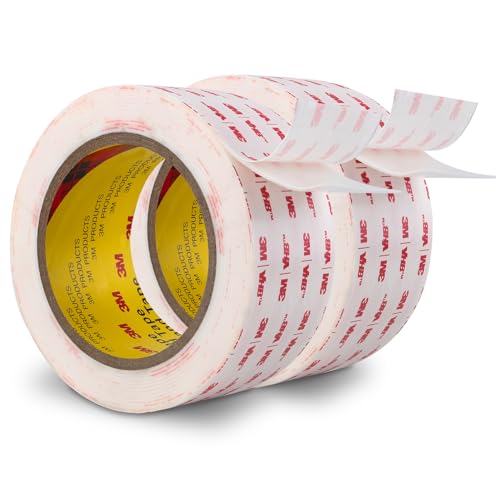 3M Double Sided Mounting Tape 2''x15.4Ft 2 Pack