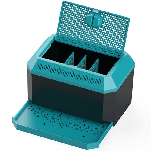 XIGETRAIL Insect Habitat for Crickets Dubia Roaches Breadworms Convenient for Storing Feeding Insects.(9.25 L x 6.29 W x 5.7 H)