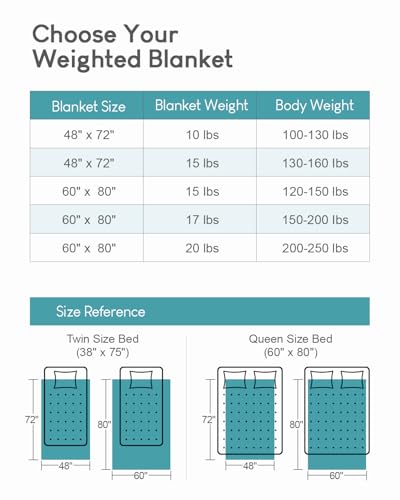 Image of Cottonblue Jacquard Weighted Blanket 15 lbs for Adults Queen Size, Ultra Soft Sherpa Fleece Blanket for Relax and Sleep, Cozy Comfort Heavy Bed Blankets with Glass Beads, 60x80 Inches, Sage Green