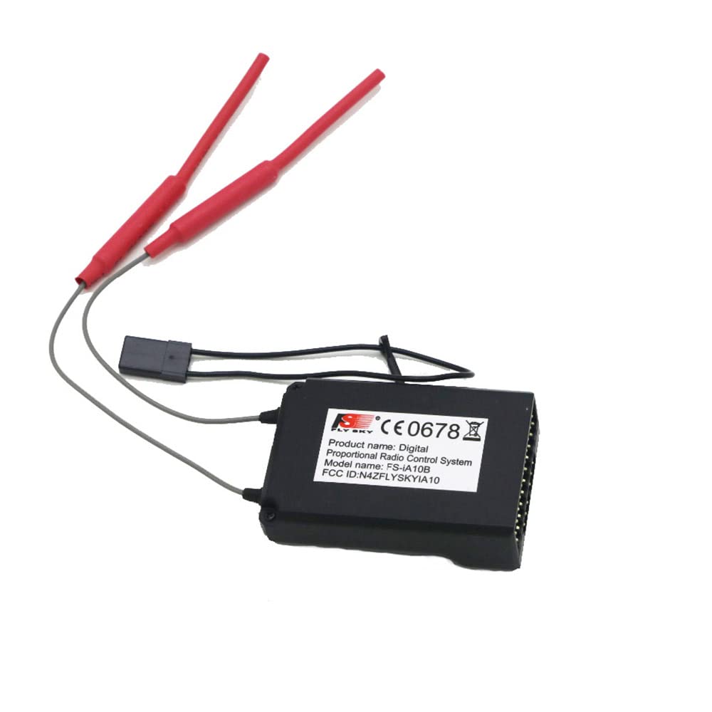 VOANZO 2.4GHz 10CH RC Receiver Compatible for FS I6 I10 I6S I6X Transmitter for 1/10 RC Car RC Crawler FPV RC Racing Quadcopter RC Boat Racing Drone - Image 3