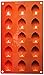 Matfer Bourgeat Gastro Flex Mini Madeline Mold, Red