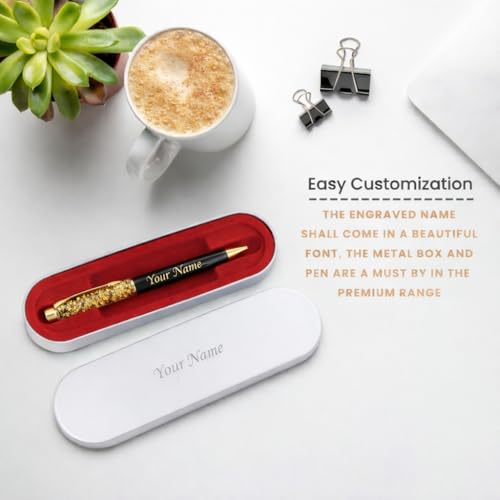 Image of Celebr8 Personalized Metal Pen Gift | Customized Name Engraved Pen for Men | Friendship Day Gifts for Friends | Surprise Gift for Husband, Boyfriend | Friendship Day Hamper | Gift for Best Friend